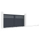Cancello scorrevole in alluminio AXIS GROW 340x158cm - X-METAL