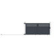 Cancello scorrevole in alluminio AXIS GROW 340x158cm - X-METAL