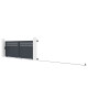 Cancello scorrevole in alluminio AXIS GROW 400x140cm - X-METAL