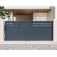 Cancello scorrevole in alluminio AXIS GROW 400x158cm - X-METAL