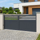 Cancello scorrevole in alluminio AXIS VECTO 340x158cm - X-METAL