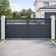 Cancello scorrevole in alluminio AXIS VECTO 340x158cm - X-METAL