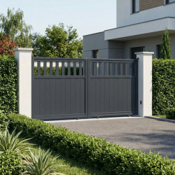 Cancello scorrevole in alluminio AXIS ALTO 340x158cm - X-METAL