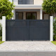 Cancello scorrevole in alluminio AXIS TIME 340x158cm - X-METAL