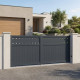 Cancello scorrevole in alluminio AXIS FILM 400x158cm - X-METAL