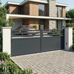 Cancello scorrevole in alluminio AXIS VECTO 340x140cm - X-METAL