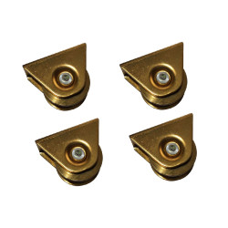 Kit di 4 ruote per cancelli scorrevoli X-Metal
