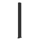 Kit di estensione per pannello di recinzione in vetro - 1 palo - 123xH.110cm - X-METAL