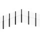 Pannello telescopico in vetro per recinzione - 2 pali - 123 x H.110 a 180 cm