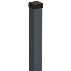 Palo da cementare in acciaio zincato - H215 cm - colore antracite - X-METAL