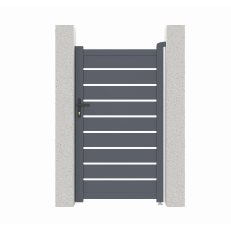 Cancelletto a battente traforato in alluminio SPACE 100x158cm - X-Métal