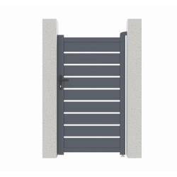 Cancelletto a battente traforato in alluminio SPACE 100x176cm - X-Métal