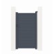 Cancello a battente integrale in alluminio moderno 100x173cm GARDE - X-Metal