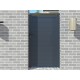 Cancello a battente integrale in alluminio moderno 100x173cm GARDE - X-Metal
