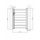 Cancelletto a battente traforato in alluminio SPACE 100x140cm - X-Métal