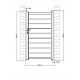Cancelletto a battente traforato in alluminio SPACE 100x176cm - X-Métal
