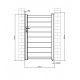 Cancelletto a battente traforato in alluminio SPACE 100x158cm - X-Métal