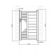 Cancello a battente in alluminio moderno 100x158cm FANCY TIME - X-Metal