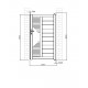 Cancello a battente in alluminio moderno 100x173cm FANCY TIME X-Metal