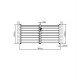 Cancello a battente in alluminio traforato SPACE 300x140cm - X-Metal