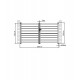 Cancello a battente in alluminio traforato SPACE 300x158cm - X-Metal