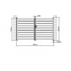 Cancello a battente in alluminio traforato SPACE 300x176cm - X-Metal