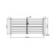 Cancello a battente in alluminio traforato SPACE 350x158cm - X-Metal
