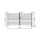 Cancello a battente in alluminio traforato SPACE 350x176cm - X-Metal