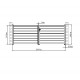 Cancello a battente in alluminio traforato SPACE 392x140cm - X-Metal