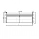 Cancello a battente in alluminio traforato SPACE 392x158cm - X-Metal