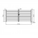 Cancello a battente in alluminio traforato SPACE 392x176cm - X-Metal