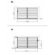 Cancello scorrevole in alluminio traforato SPACE 300x158cm - X-Metal