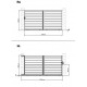 Cancello scorrevole in alluminio traforato SPACE 350x176cm - X-Métal