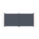 Cancello a battente integrale in alluminio moderno 392x173cm GARDE - X-Metal