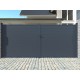 Cancello a battente integrale in alluminio moderno 392x173cm GARDE - X-Metal