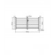 Cancello a battente integrale in alluminio moderno 300x142cm GARDE - X-Metal