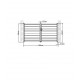 Cancello a battente integrale in alluminio moderno 300x158cm GARDE - X-Metal