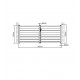 Cancello a battente integrale in alluminio moderno 350x142cm GARDE - X-Metal