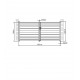 Cancello a battente integrale in alluminio moderno 350x158cm GARDE - X-Metal