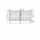 Cancello a battente integrale in alluminio moderno 350x173cm GARDE - X-Metal