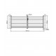 Cancello a battente integrale in alluminio moderno 392x142cm GARDE - X-Metal