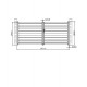 Cancello a battente integrale in alluminio moderno 392x173cm GARDE - X-Metal