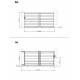 Cancello scorrevole in alluminio moderno 300x142cm GARDE - X-Metal