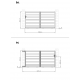 Cancello scorrevole in alluminio moderno 300x158cm GARDE - X-Metal