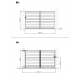 Cancello scorrevole in alluminio moderno 300x173cm GARDE - X-Metal
