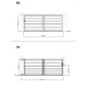 Cancello scorrevole in alluminio moderno 350x142cm GARDE - X-Metal