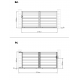 Cancello scorrevole in alluminio moderno 350x158cm GARDE - X-Metal
