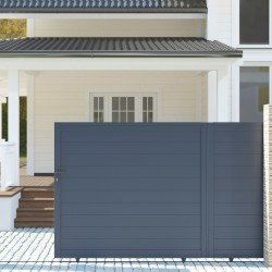 Cancello scorrevole in alluminio moderno 350x173cm GARDE - X-Metal