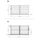 Cancello scorrevole in alluminio moderno 350x173cm GARDE - X-Metal
