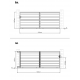 Cancello scorrevole in alluminio moderno 392x158cm GARDE - X-Metal